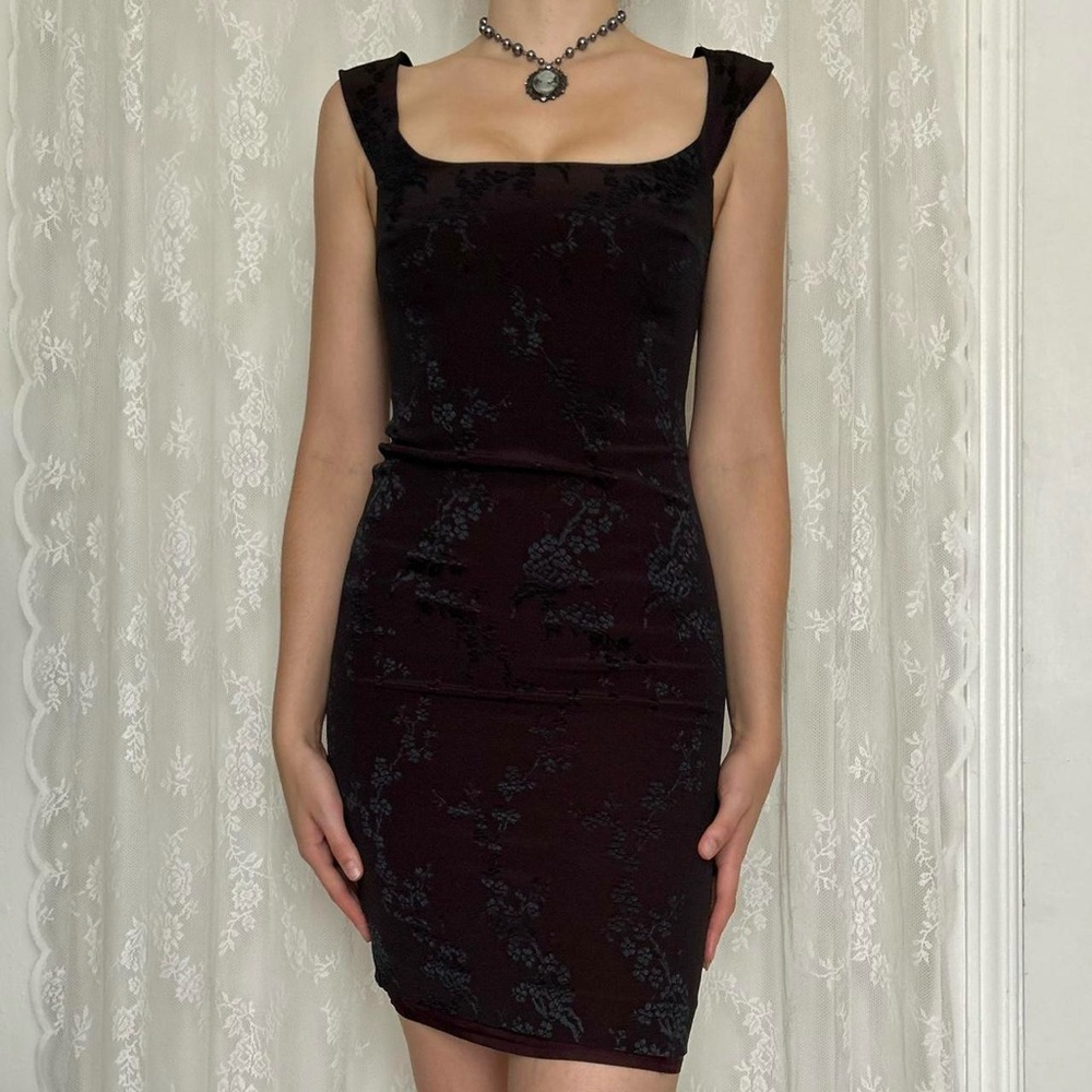 Vintage Vampy Whimsygoth Bodycon Dress